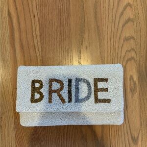 Beaded Bride clutch